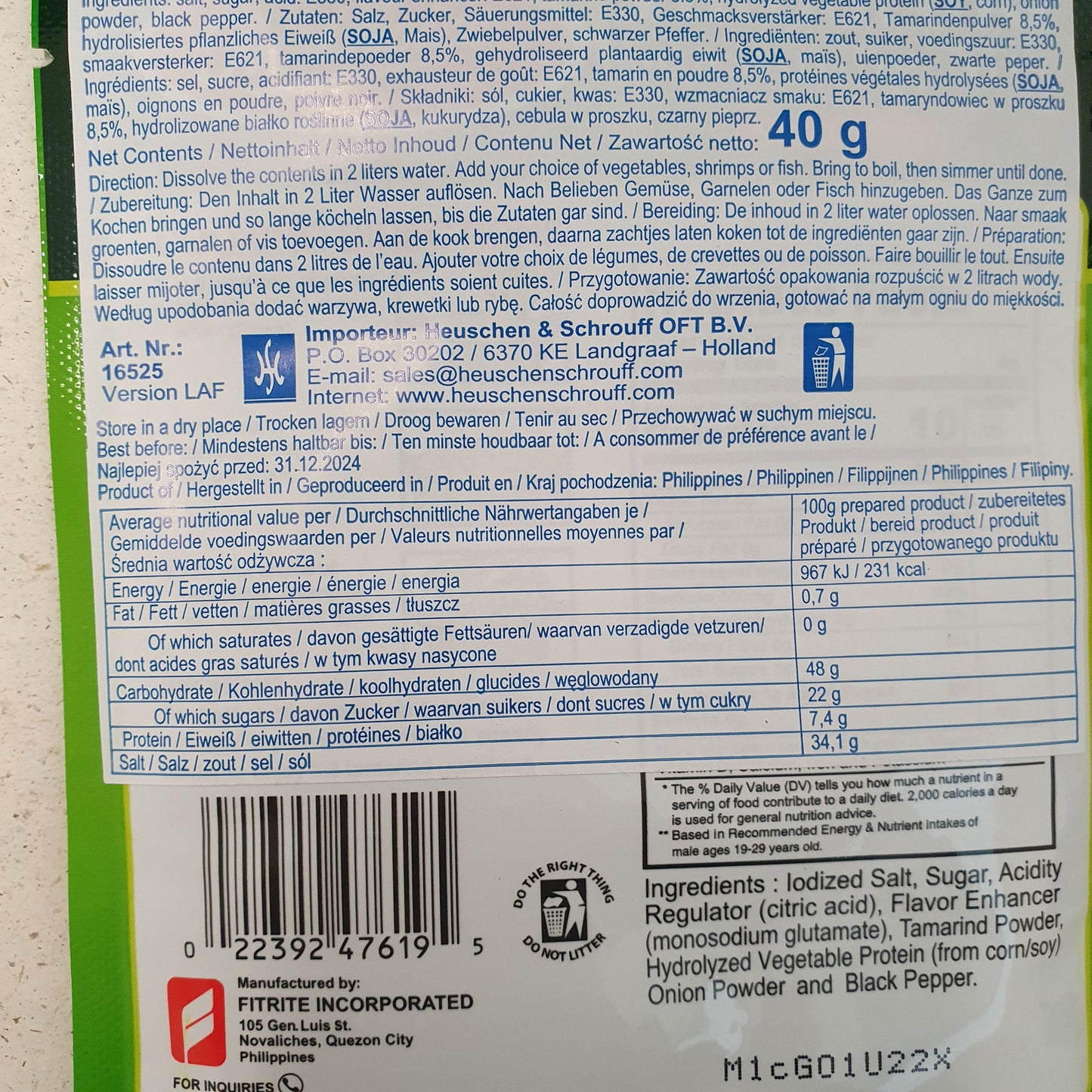 Fil-Choice Tamarind Sinigang 40g