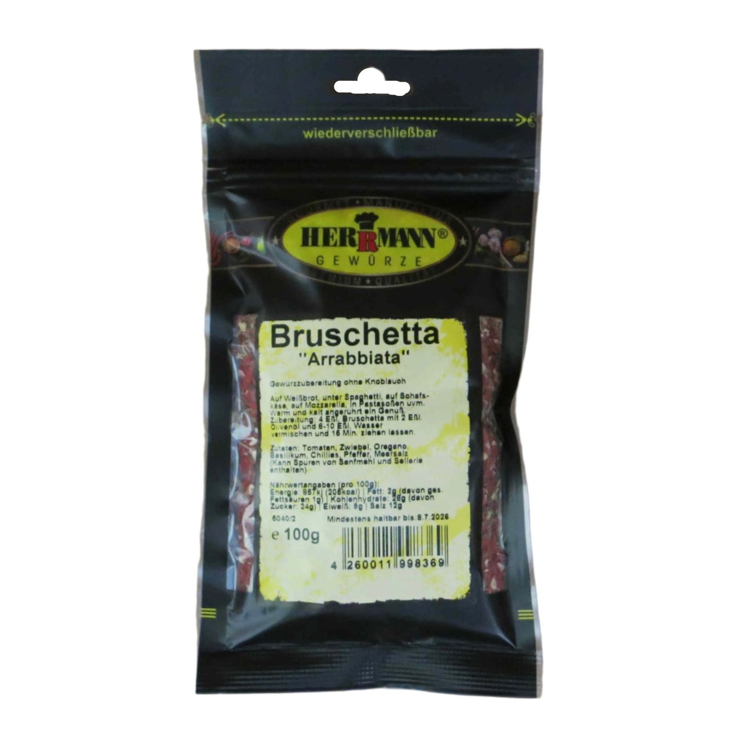 Herrmann Gewürze Bruschetta Arrabbiata 100g