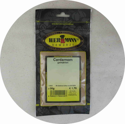 Herrmann Gewürze Cardamom gemahlen 30g