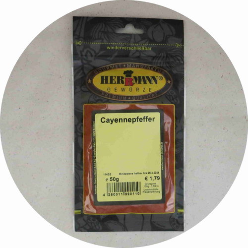Herrmann Gewürze Cayennepfeffer 50g