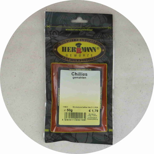 Herrmann Gewürze Chillies gemahlen 50g