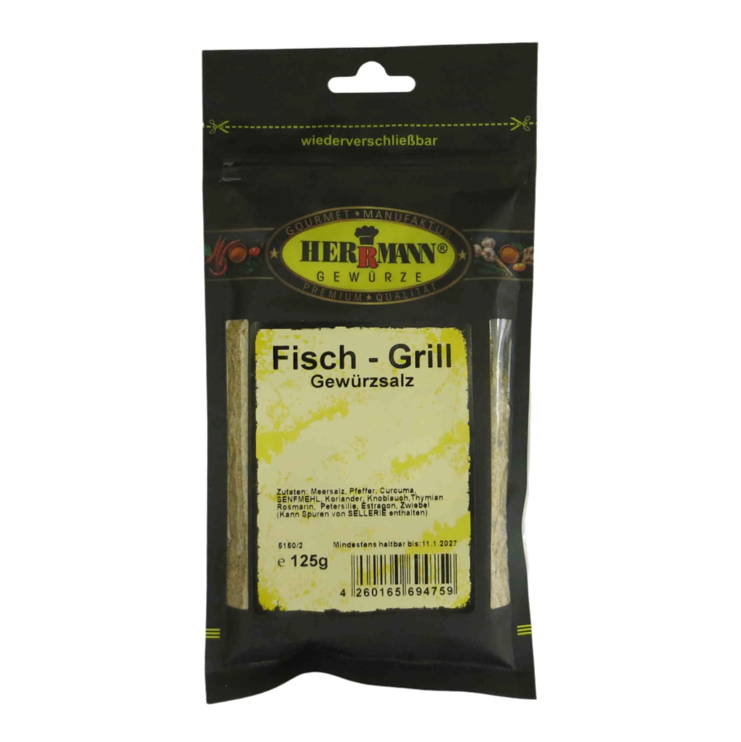 Herrmann Gewürze Fisch Grill Gewürz 125g