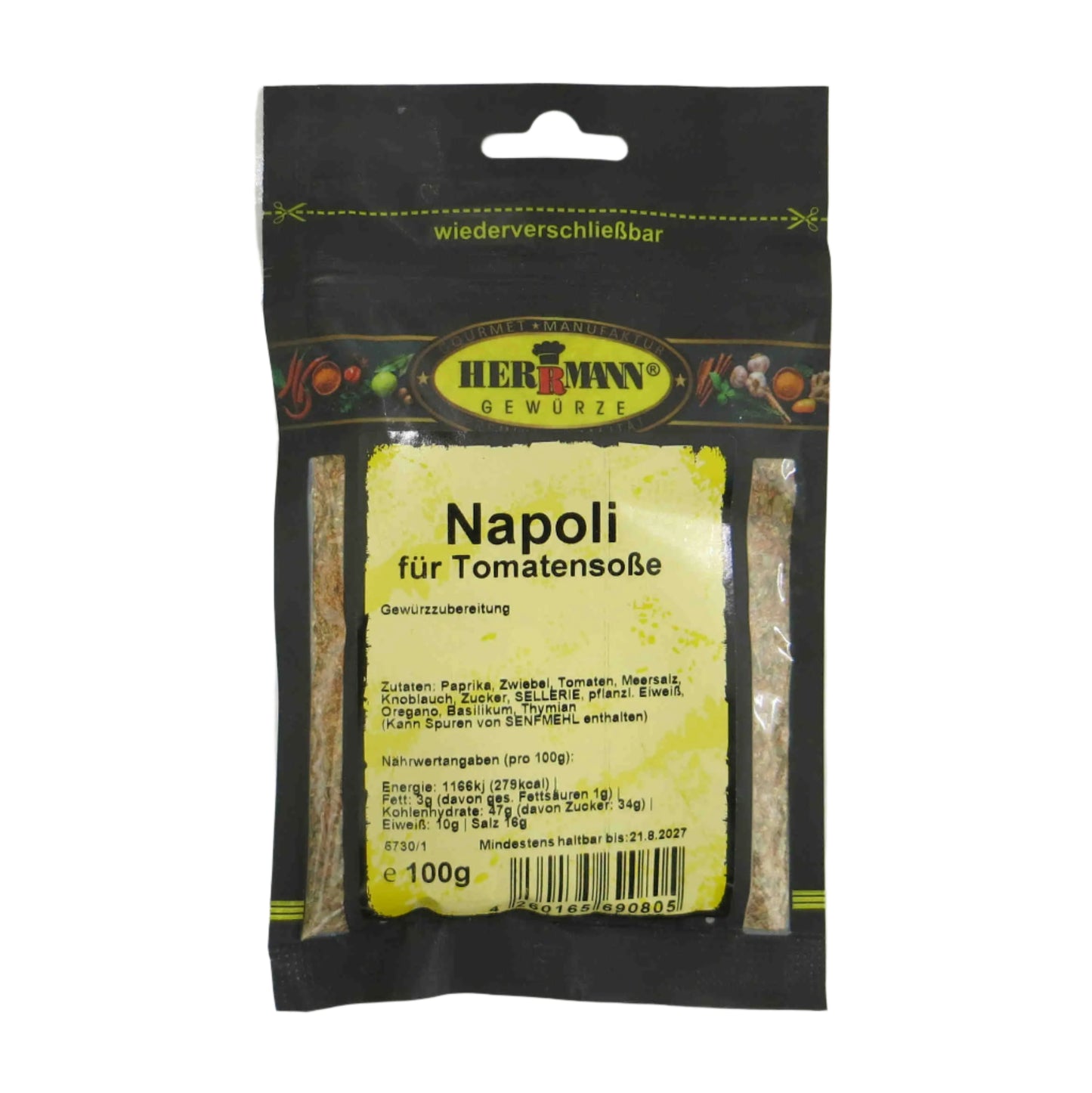 Herrmann Gewürze Napoli für Tomatensoße 100g