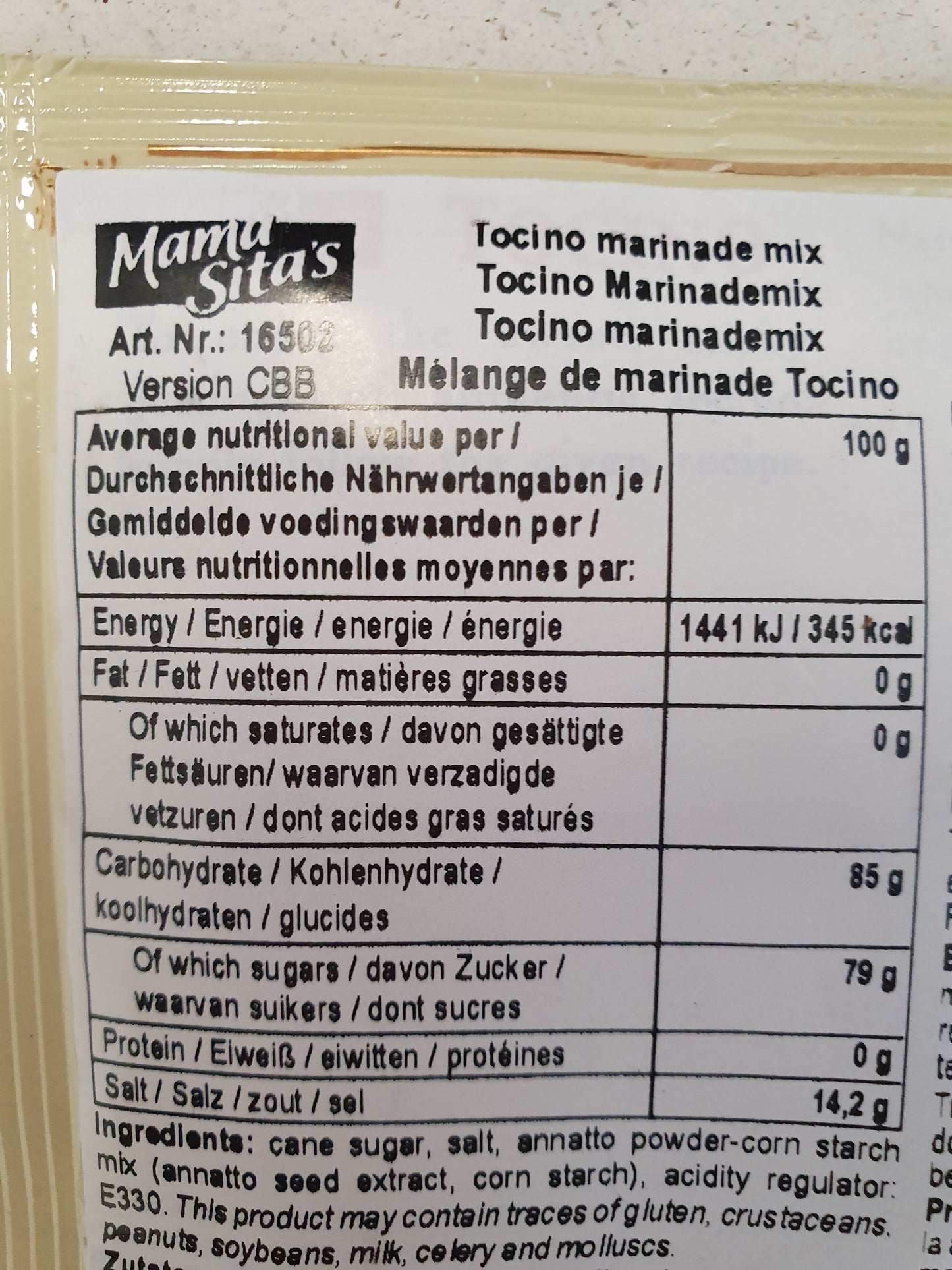 Mama Sita´s Tocino 75g - Worldster Markt e.K.