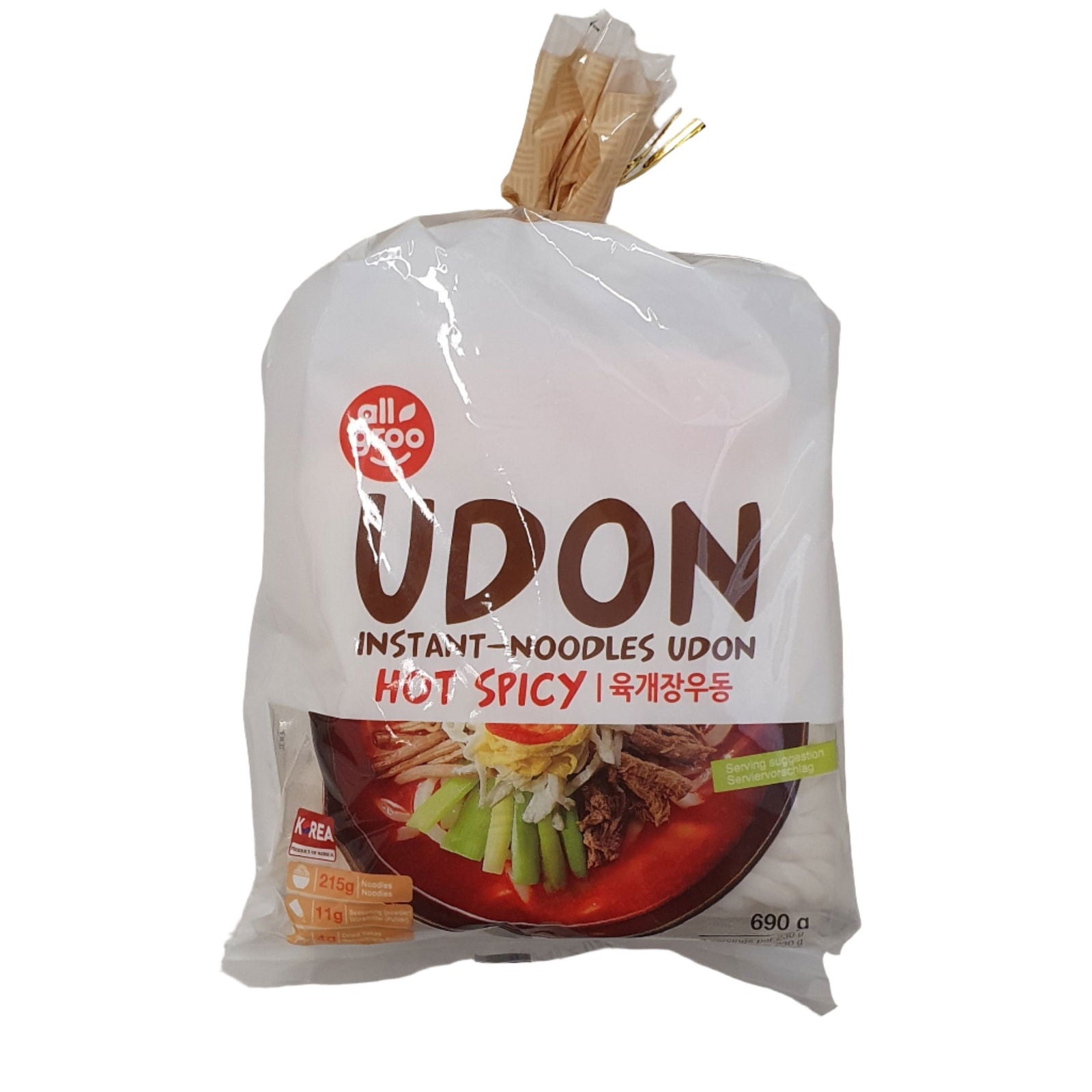 Allgroo Udon Hot Spicy 690g 