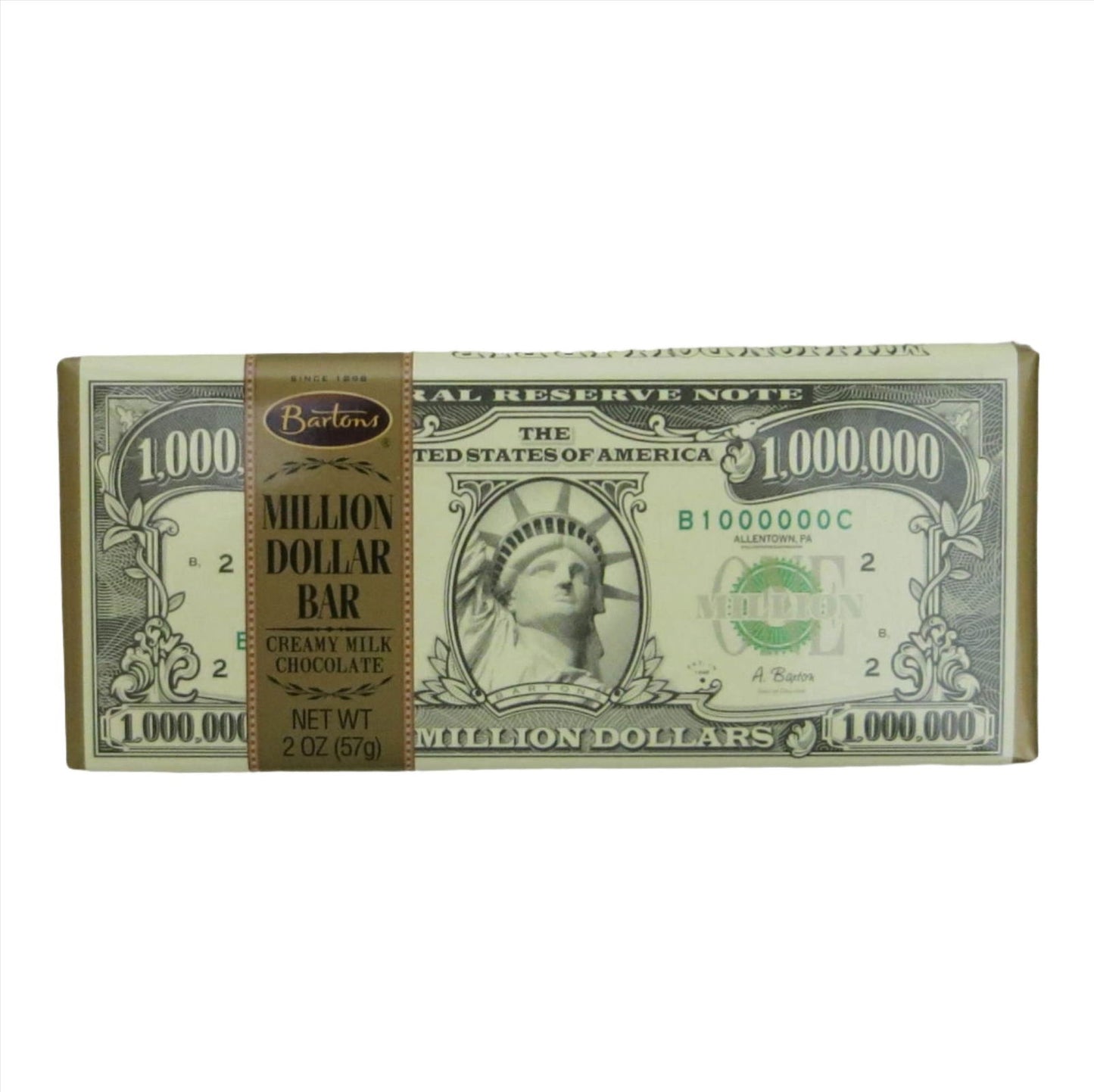Bartons Million Dollar Milk Chocolate Bar 57g 