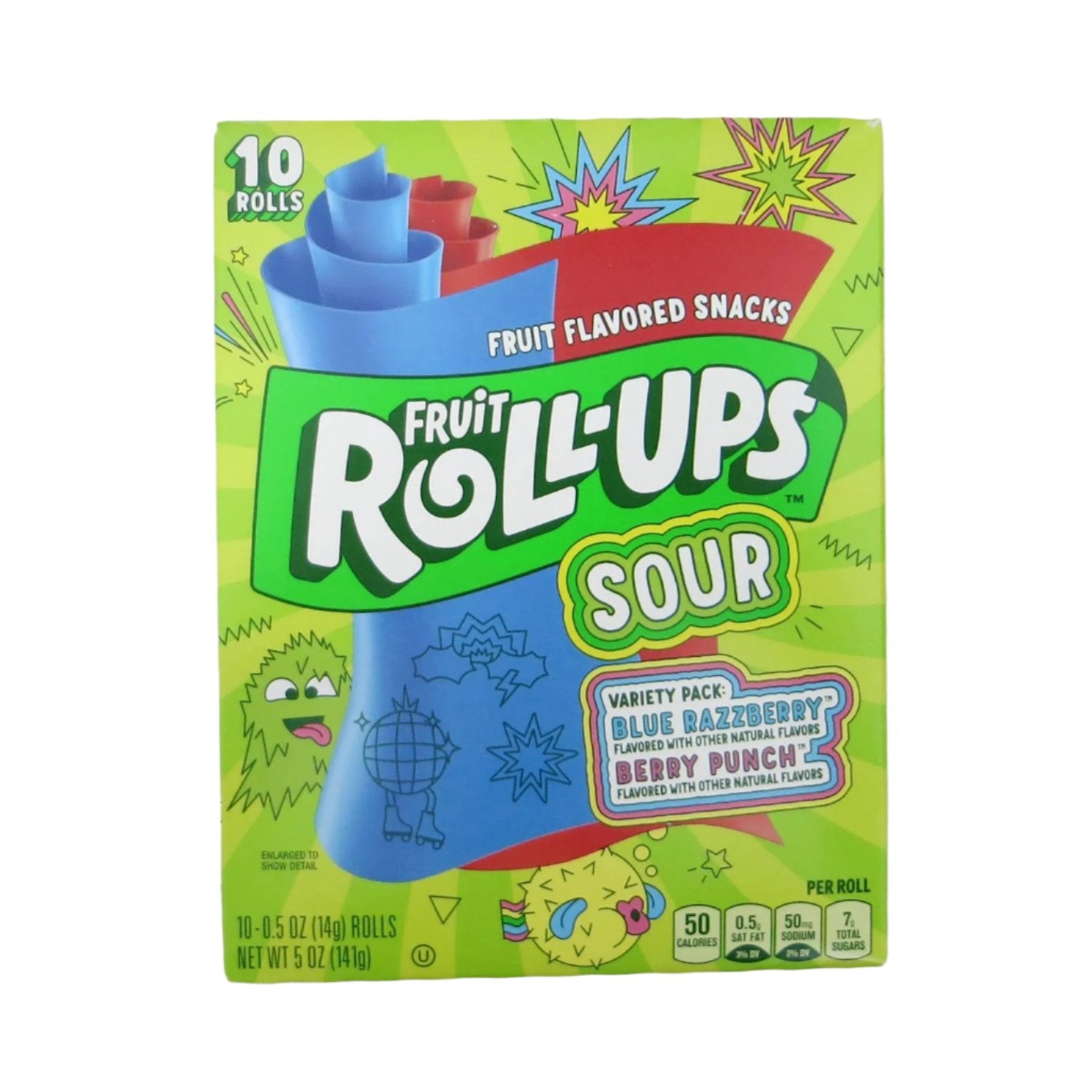 Betty Crocker Fruit Roll-Ups Sour 141g 