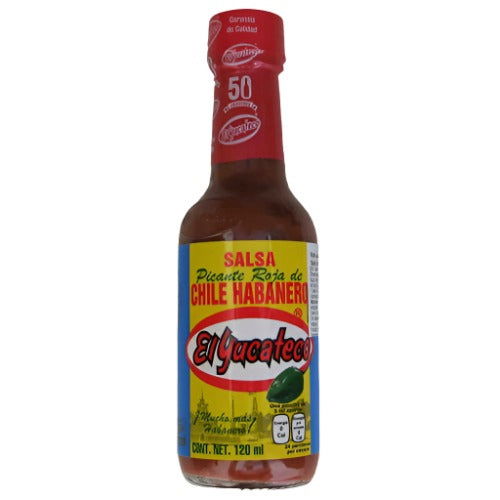 El Yucateco Salsa Habanero Rojo 120ml 