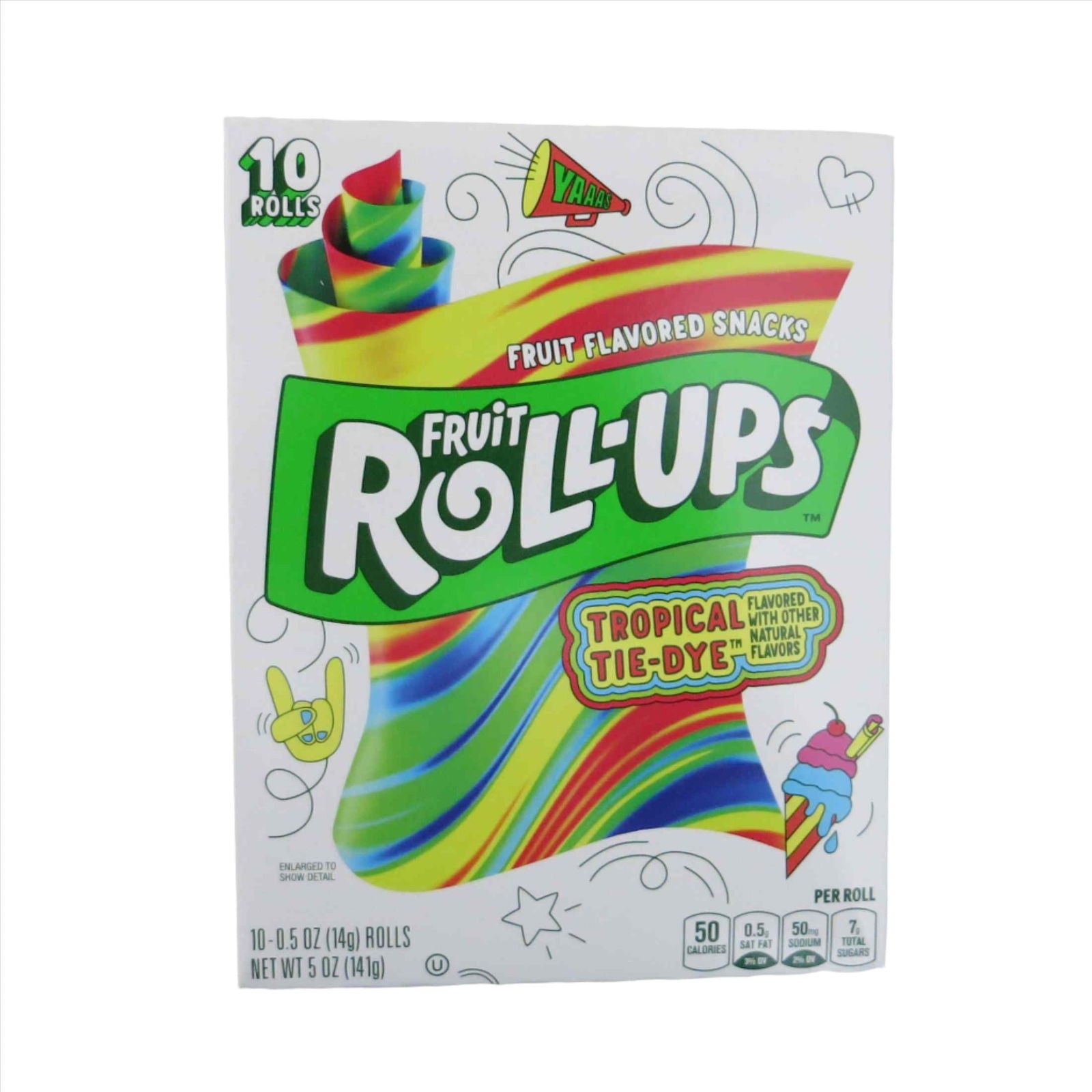 Fruit Roll-Ups Tropical Tie-Dye 141g 