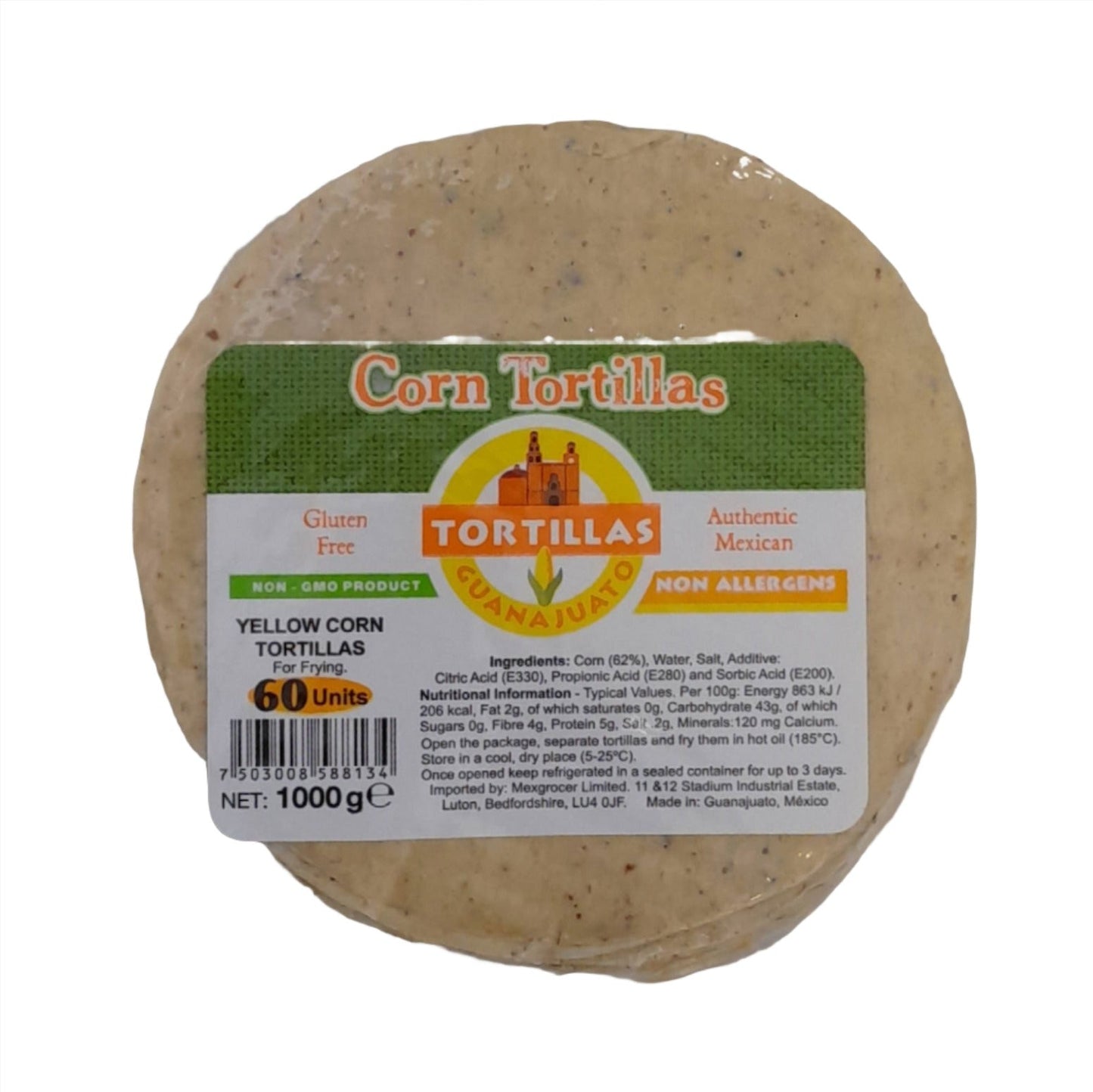 Guanajuato Maistortillas 1kg / 60 Stück 15 cm zum frittieren 