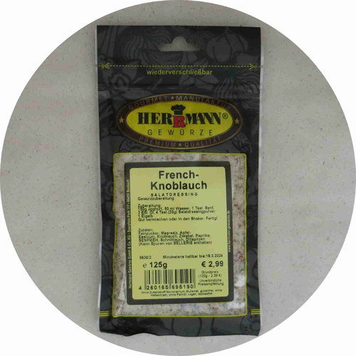 Herrmann Gewürze French-Knoblauch Salatdressing 125g 