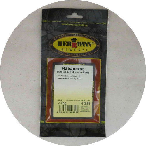 Herrmann Gewürze Habanero Chillies gemahlen 25g 