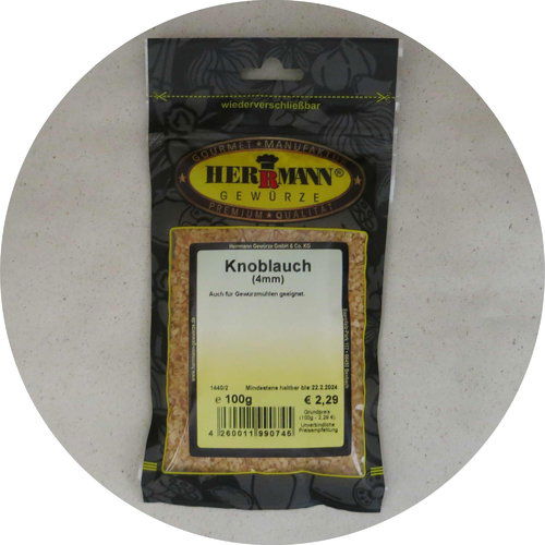 Herrmann Gewürze Knoblauch 4mm 100g 