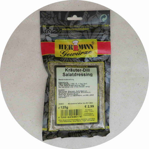 Herrmann Gewürze Kräuter-Dill Salatdressing 125g 