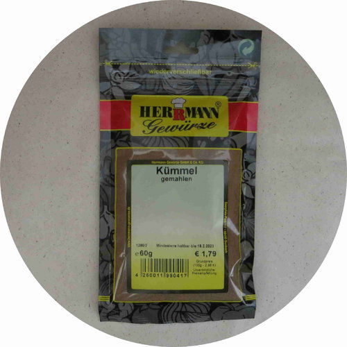 Herrmann Gewürze Kümmel gemahlen 60g 