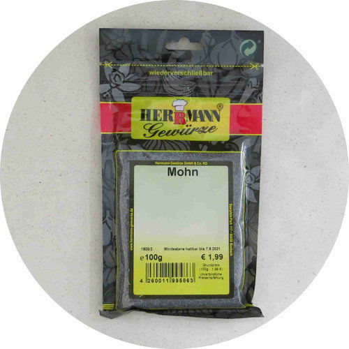 Herrmann Gewürze Mohn 100g 