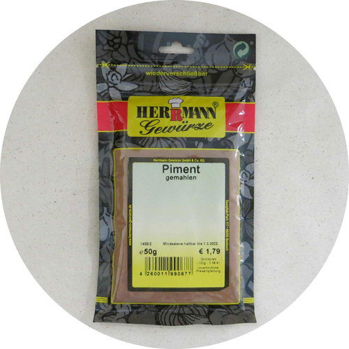 Herrmann Gewürze Piment gemahlen 50g 