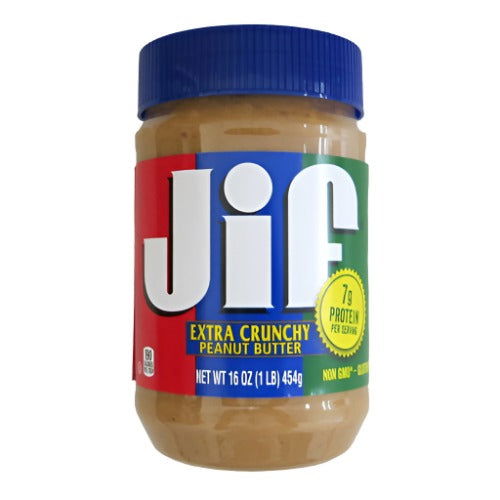 JIF Extra Crunchy Peanut Butter 454g 