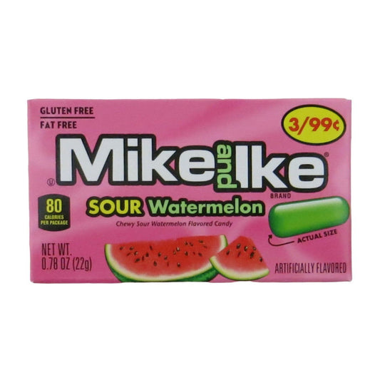 Mike and Ike Sour Watermelon 22g 