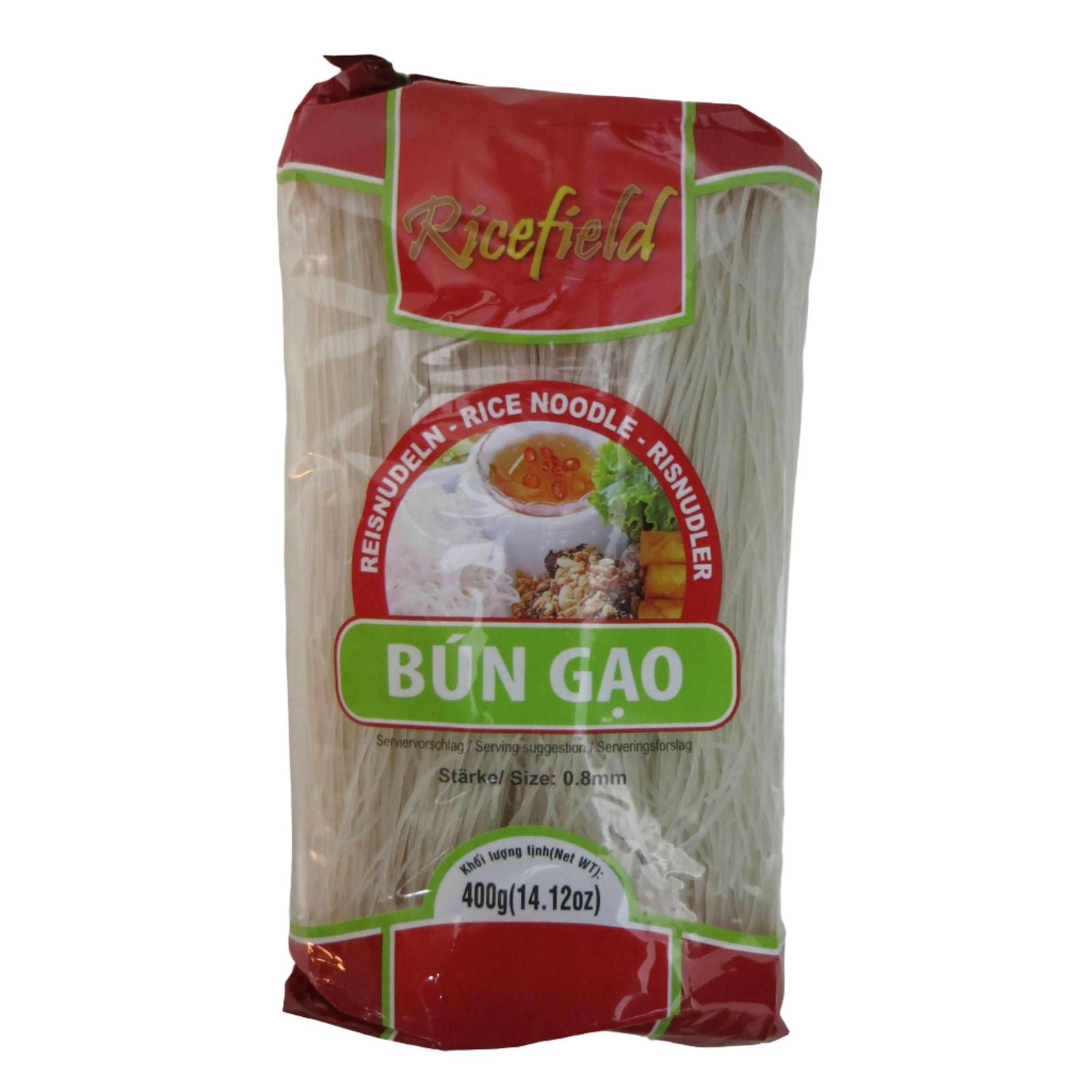 Ricefield Vermicelli Bun Gao ø 0,8mm 400g 