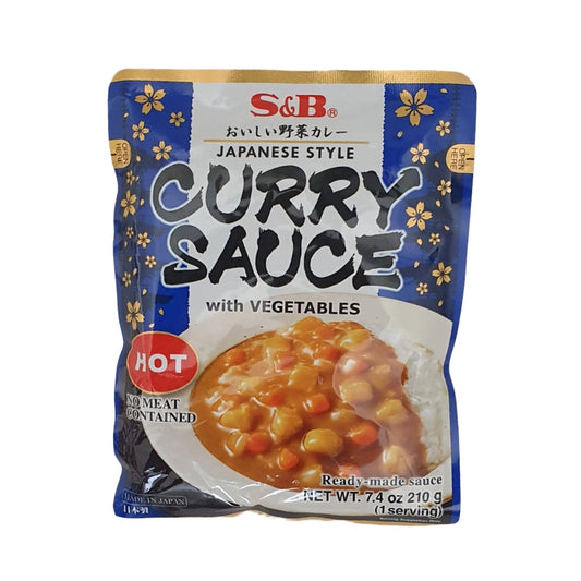 S&B Currysauce m.Gem. hot 210 g 