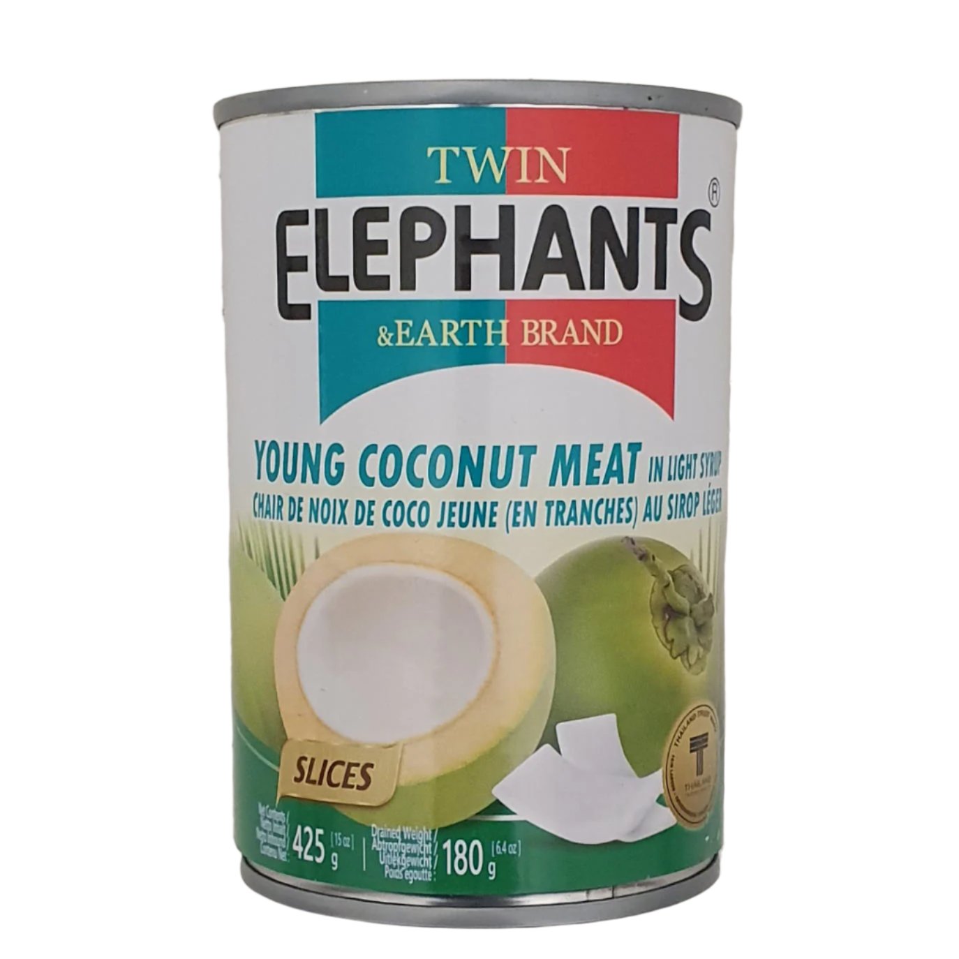 Twin Elelephants Young Coconut meat 425g 