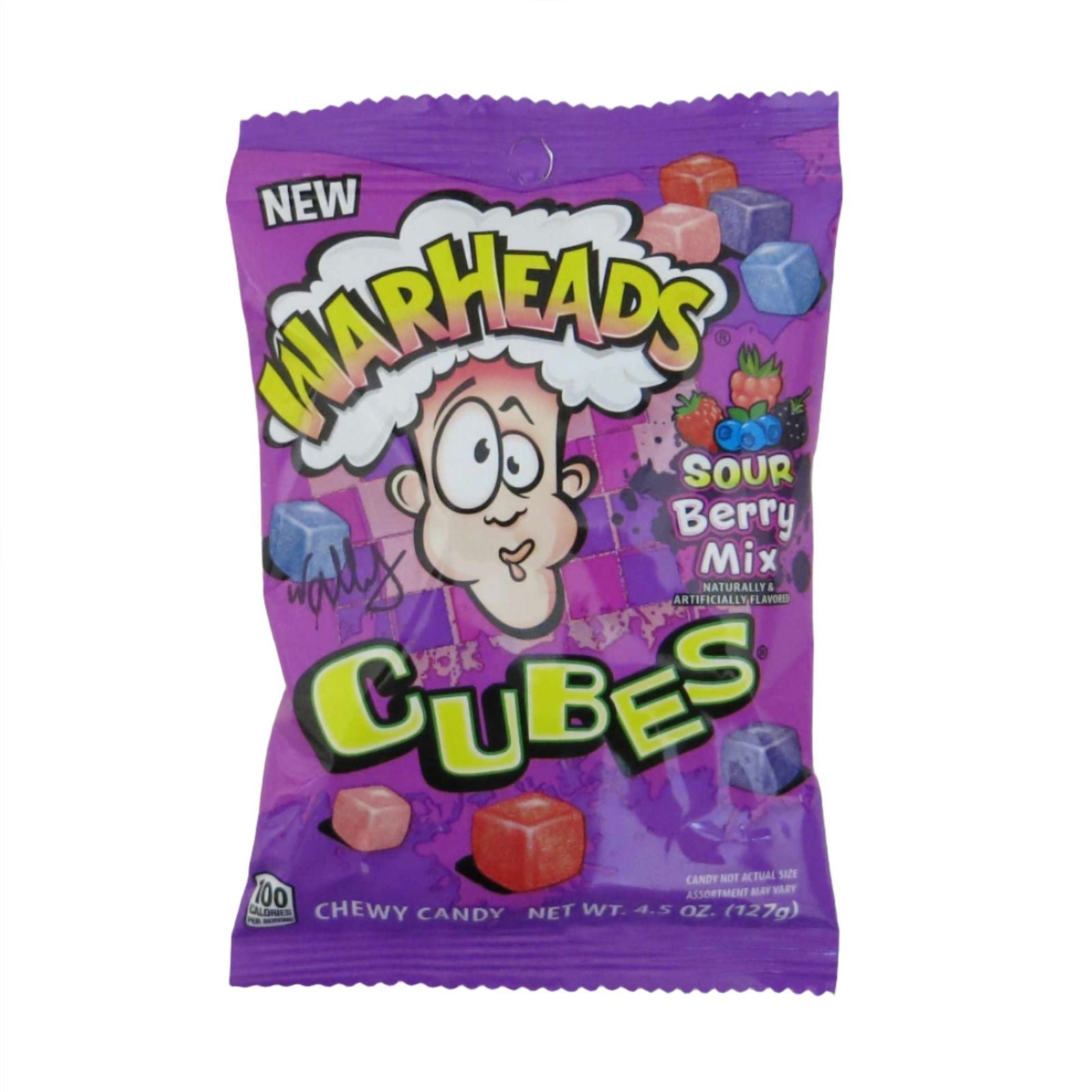 Warheads Sour Berry Mix Cubes 127g 