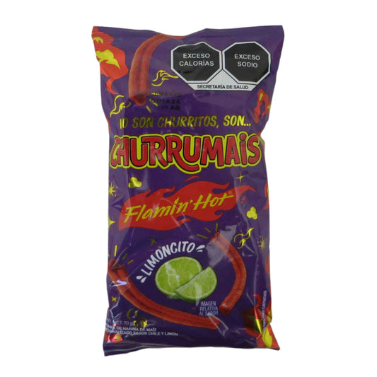 Sabritas Churrumais Flamin Hot 70g