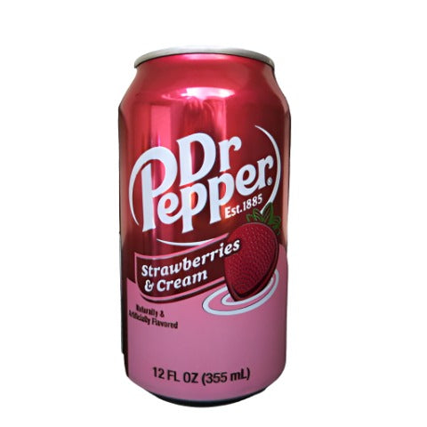 Dr. Pepper Strawberries & Cream 355ml +0,25€ DPG Einwegpfand - Worldster Markt e.K.