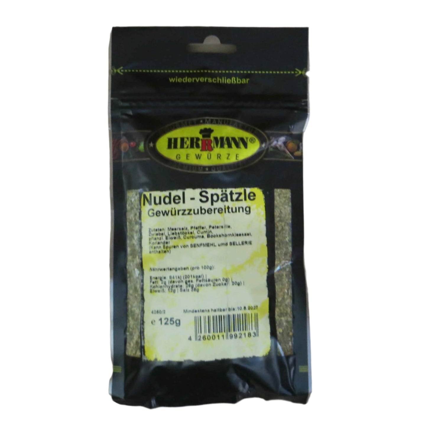 Herrmann Gewürze Nudel und Spätzle Gewürz 125g