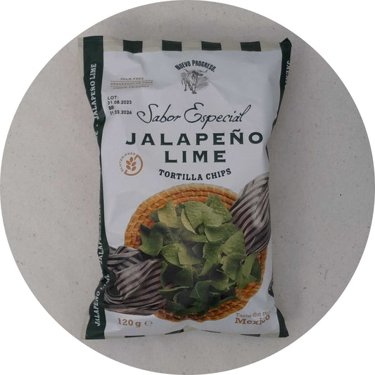 Nuevo Progreso Jalapeno Lime Tortilla Chips 120g - Worldster Markt e.K.