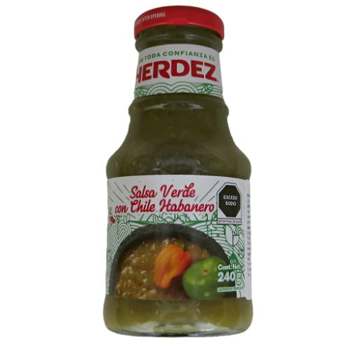 Herdez Salsa Verde con Chile Habanero 240g Worldster Markt e.K.