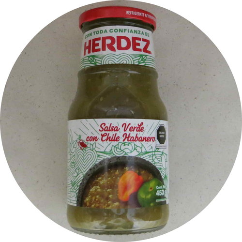 Herdez Salsa Verde con Chile Habanero 453g