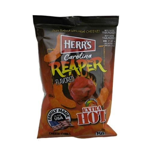 Herr’s Carolina Reaper Flavored Baked Cheese Curls 28g - Worldster Markt e.K.