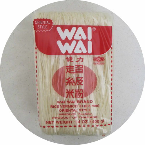 Wai Wai Rice Vermicelli 0,5mm 400g - Worldster Markt e.K.